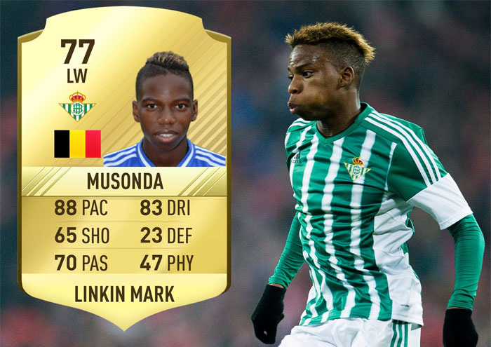 Мусонда стал обладателем золотой карточки в FIFA17