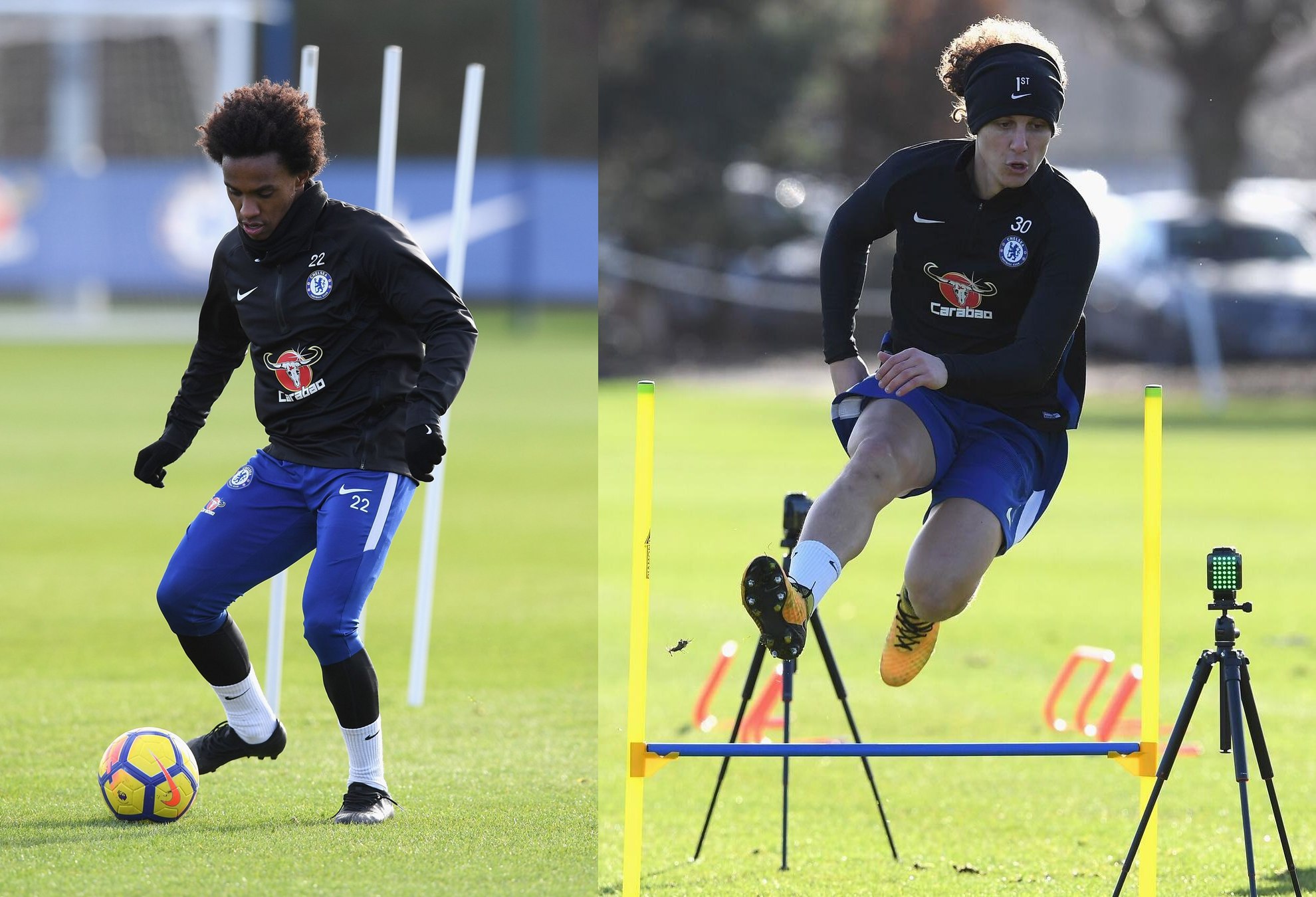 Виллиан и Луис уже тренируются